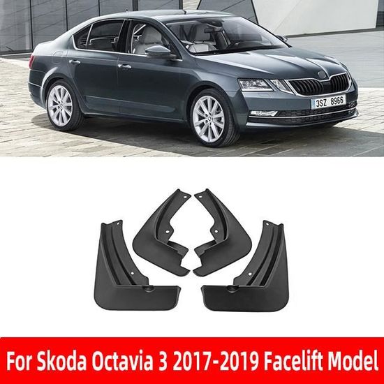 Garde-boue Skoda Octavia MK4 NX 2020-2024 - Kit 4 Pièces - Protection Anti-éclaboussures