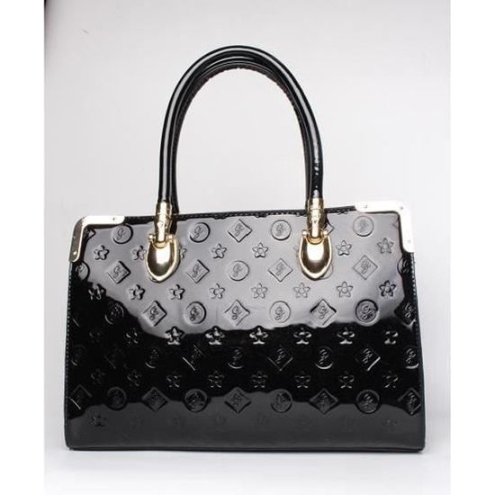 Sac noir vernis new arrivals