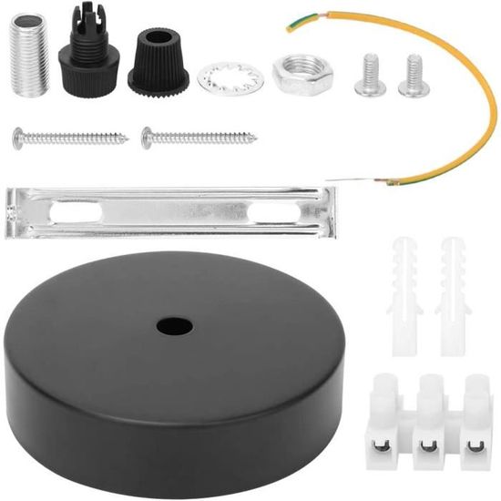 Lot De 2 Bases De Lampe En Aluminium Blanc – Diamètre 8 Cm, Hauteur 2,5 Cm – Pour Abat-jour, Lampadaires, DIY