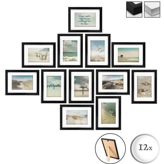 12 Cadres Photos Magnétiques Pour Frigo | Taille 11x16 Cm Et 14,3x19 Cm, Pochettes Transparentes PVC