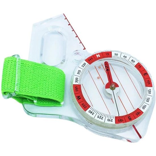 Boussole De Course Orientation Au Pouce - Acrylique Compact, Avec Règle Et Carte, Pour Randonnée Et éducation