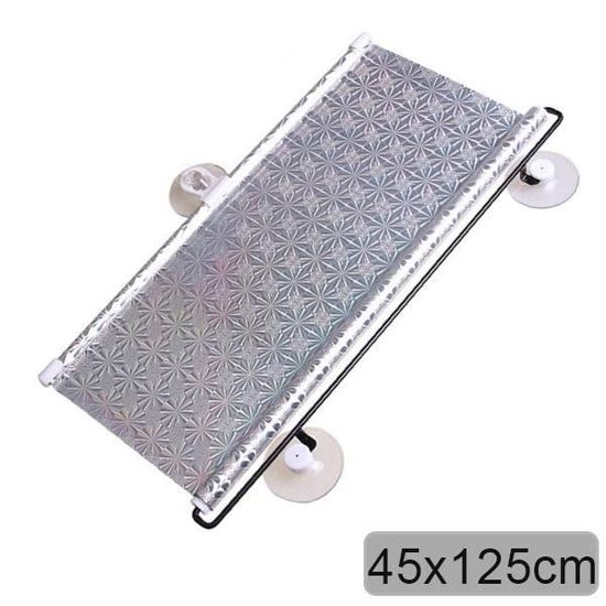 CAR LASER40 Pare-Soleil Avant Laser Pliable Argenté, pare-soleil avant de voitu
