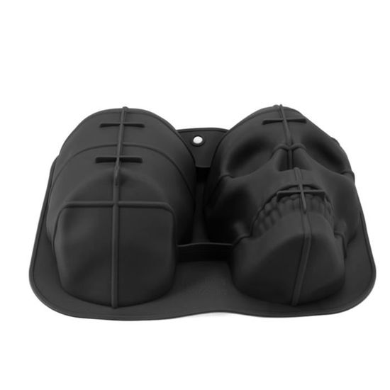 Moule En Silicone Halloween Tête De Mort Citrouille - Pour Décorations Gâteaux, Chocolat, Pâte Polymère - Résiste Au Four Et Micro-ondes - 6
