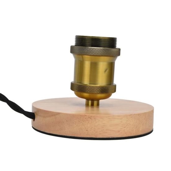 Support De Lampe En Bois Angoily - Base E27 Décorative Pour Bureau Ou Salon