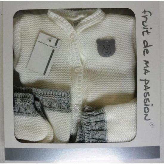 Coffret Naissance Bebe Idee Cadeau 4 Pieces Brassiere Laine Nissanou Cdiscount Puericulture Eveil Bebe