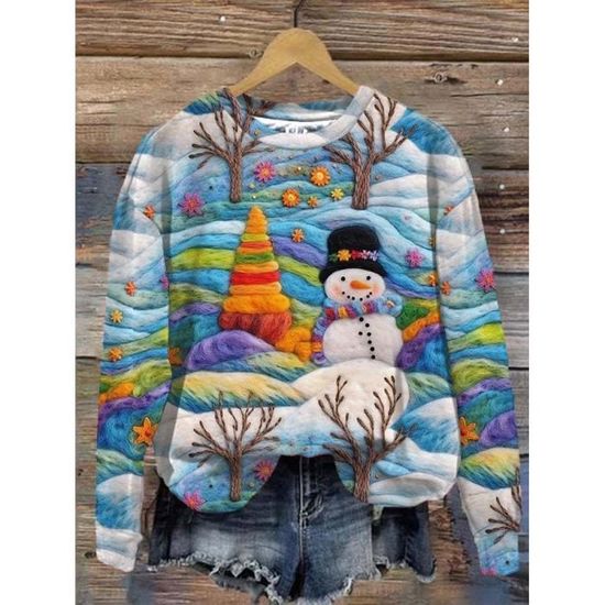 Pull De Noël 'Ugly' Drôle Pour Femme - Sweat Polaire Hiver Avec Motifs Festifs - Idéal Famille, Fêtes - 5