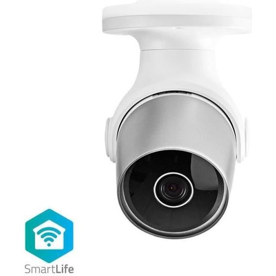 Caméra Extérieure WiFi Nedis 3 MP - 1296p, Détection Humaine AI, Projecteur LED, Vision Nocturne Couleur, Audio Bidirectionnel, étanche IP65 - 13