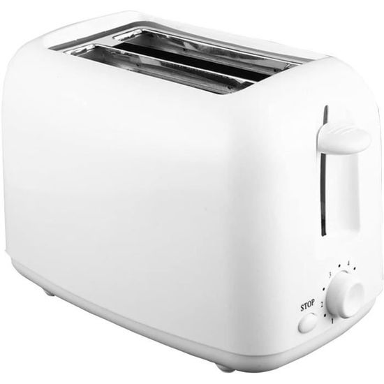 Tristar Grille-Pain Monofente BR-1056 Blanc - 7 Niveaux Brunissage, Décongélation Et Réchauffage