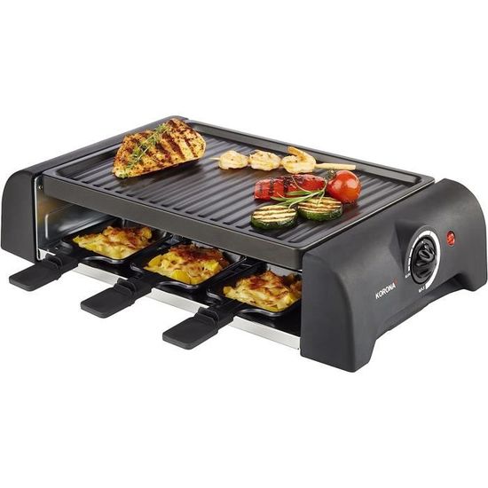 Appareil raclette grill plancha tefal 8 personnes au meilleur prix | Leroy Merlin