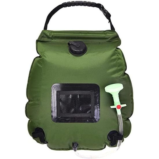 Sac à Eau De Randonnée 8L - Léger, Pliable Et Résistant Pour La Marche, Le Camping Ou Les Festivals - Design Vert Kaki Discret
