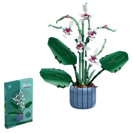 Kit Blocs Construction Bouquet Fleurs Tournesols & Papillons - Décoration Maison & Loisirs Créatifs Adultes Enfants