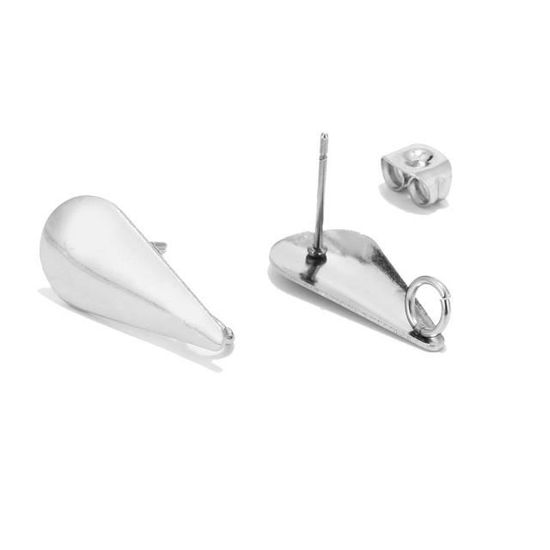 Lot De 2 Plugs D'oreille En Acier Inoxydable 316L – Style Plume Bohème – Pour Extensions De Lobe (6 à 25 Mm) – Bijou Corps - 7