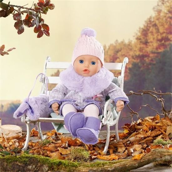 Manteau pour poupées Baby Annabell Deluxe de Zapf Creation - 43 cm - Violet - Pour enfants à partir de 3 ans