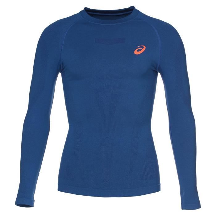 ASICS Liteshow Tee shirt manches longues Homme - Bleu marine