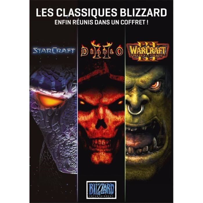 Coffret Blizzard:Diablo 2 + Starcraft + Warcraft 3 Jeu PC - vue 3