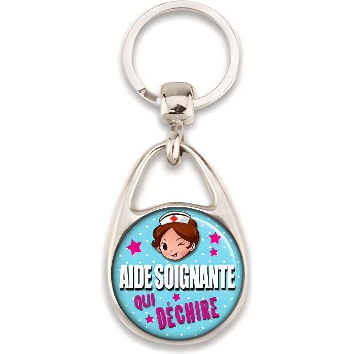 Porte clés 'Aide soignante'