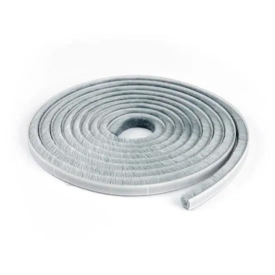 9mm x 15mm x 5m Porte coulissante Fenêtre Projet joint Bande étanchéité Pile brosse
