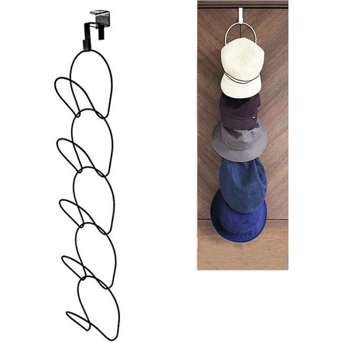 Crochet pour vêtements, Patère, Support Rangement Multifonction Robuste, Porte-Chapeaux, Porte-Casquettes, Crochet Auto-adhésif Port