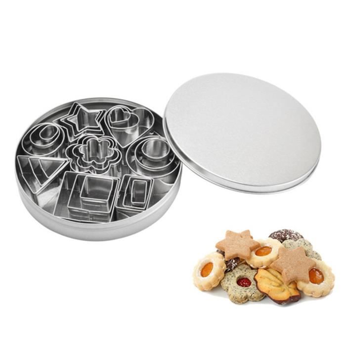 24 pcs En Acier Inoxydable Gâteau Biscuit Cookie Cutter Moule DIY Cuisson Pâtisserie Outil Accessoires de cuisine 904