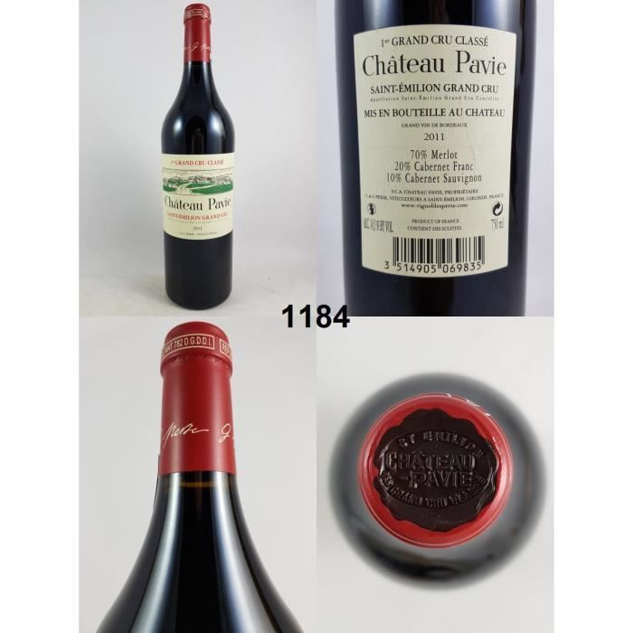 Château Pavie 2011 - N° : 1184, Saint-Emilion, Rouge
