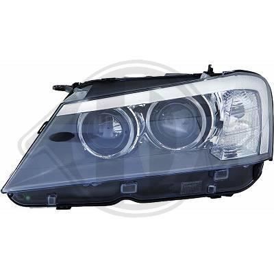 1276985 Feu phare gauche ( cote conducteur ) pour BMW X3 de type F25 de 2010 a mai 2014 Look Origine