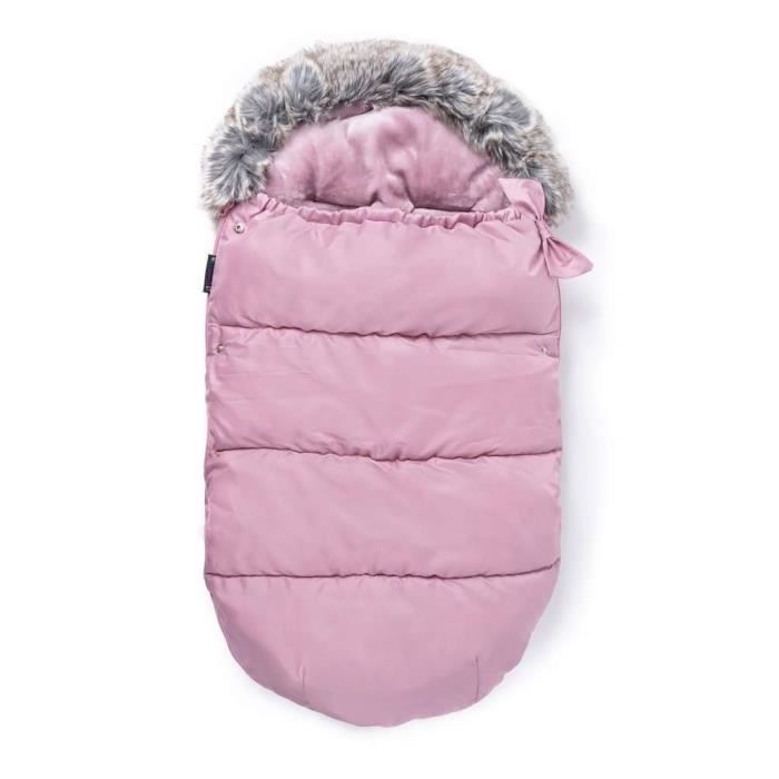 Chancelière Bébé Poussette Universelle Imperméable Chaude, ROSE, 92x50 cm