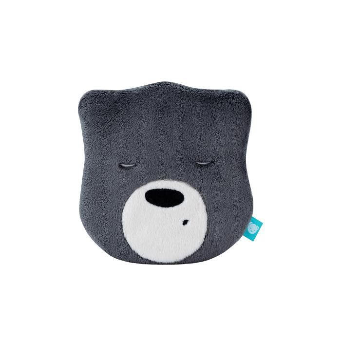 Peluche Aide au sommeil myHummy Mini gris foncé - Nounours à suspendre au lit - Doudou avec bruits blancs