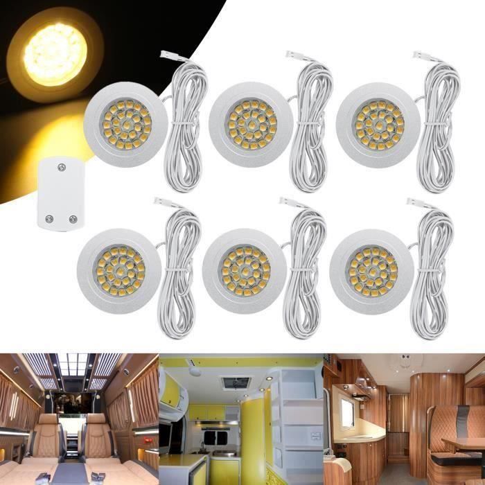 6x LED Lampes d'éclairage Intérieur Pour VW T4 T5 Transporter Camper Van Bateau Voiture Blanc Chaud Bo52237