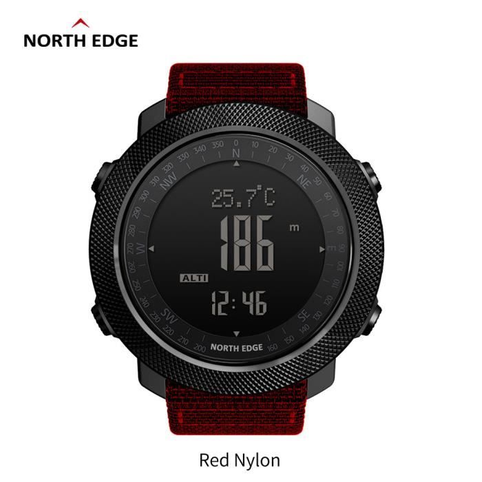 C North Edge APACHE Sports Smartwatch étanche 50 m natation altimètre baromètre boussole escalade militaire montre intelligente La
