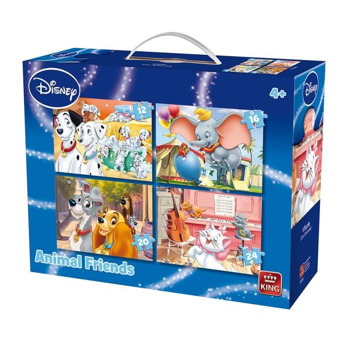Puzzle 12 pièces 4 Puzzles - Animal Friends Disney