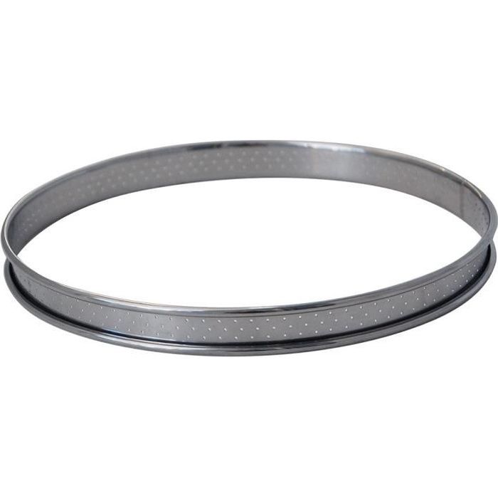 Cercle à tarte perforé à bords roulés 6 cm