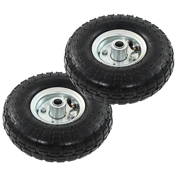 GOT-DBARoue de diable 2 pcs Caoutchouc 4.10-3.50-4 (260 x 83 mm)