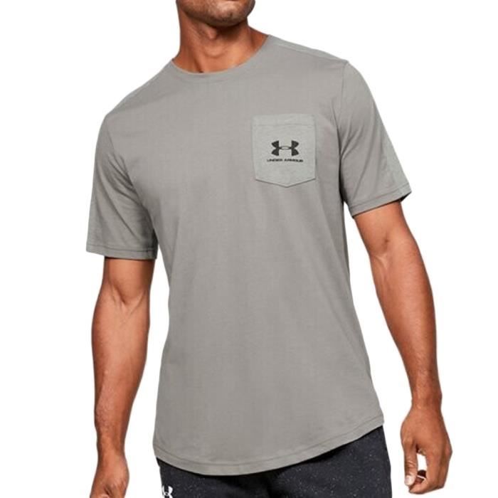 T-shirt Gris Homme Under Armour Sportstyle SS