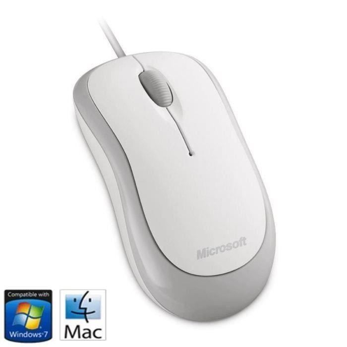 Microsoft Souris Basic Opticale - Blanche
