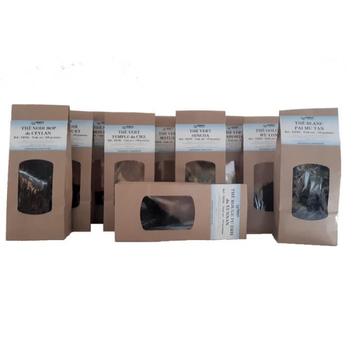 10 sachets de 100 grammes des thé PARAGLYC les plus classiques,