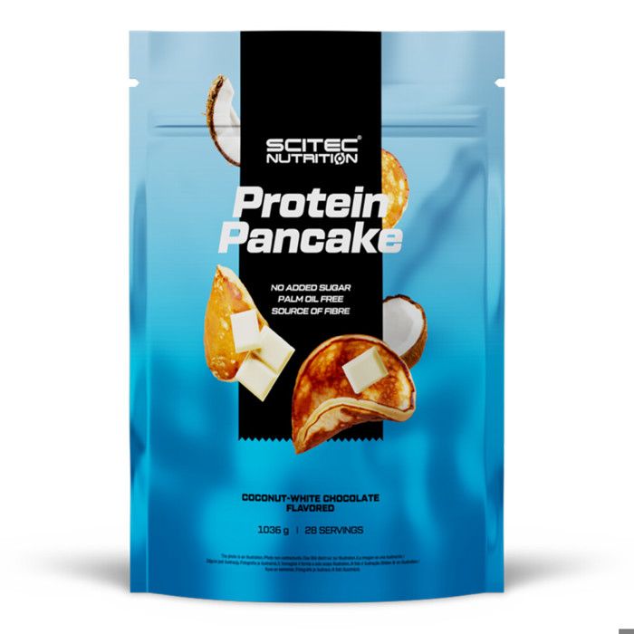 SCITEC - Protein Pancake 1036 g - Chocolat Blanc - Noix de Coco