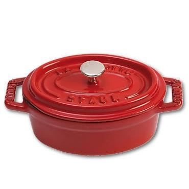 STAUB 1101106 MINI COCOTTE OVALE CERISE 11 CM