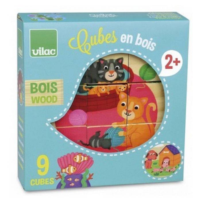 VILAC - Cubes en bois les animaux