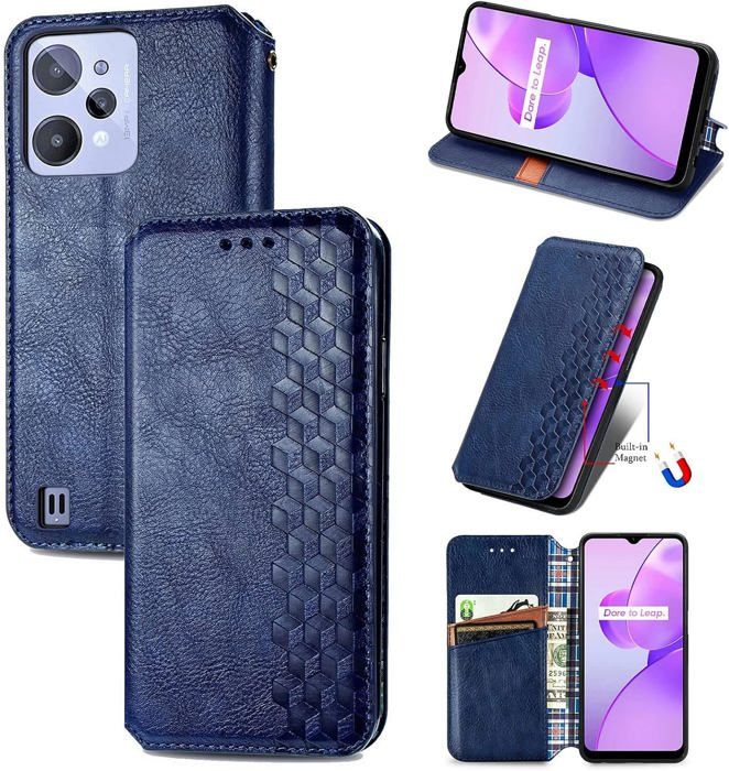 QLTYPRI Custodia In Pelle Per IPhone 13 Con Porta Carte Magnetico E Chiusura A Ribalta – Sottile, Assorbe Urti, Colore Rosso Vino - 6