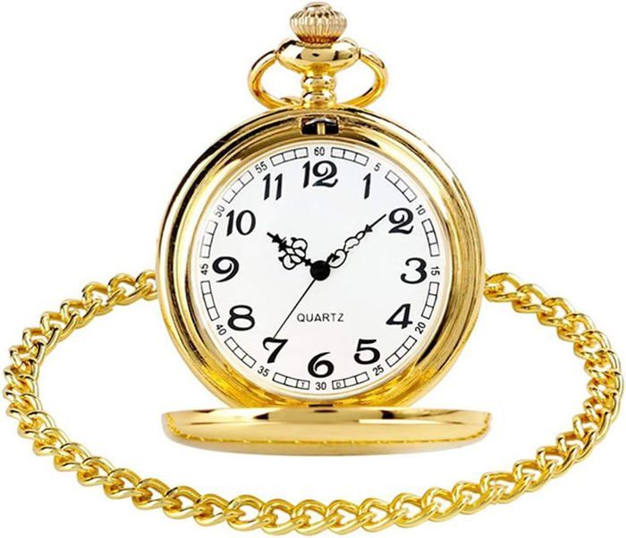 ANCIENNE VINTAGE CHAINE DE MONTRE GOUSSET EN ACIER ANNEES 30