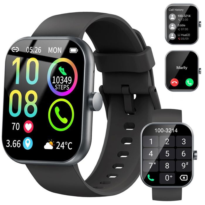 Montre Connectée Femme Podometre Cardiofrequencemetre Oxymetre