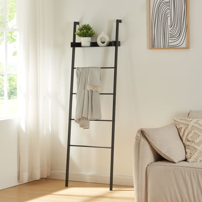 Étagère échelle Øksnes acier 160 x 50 x 28 cm noir