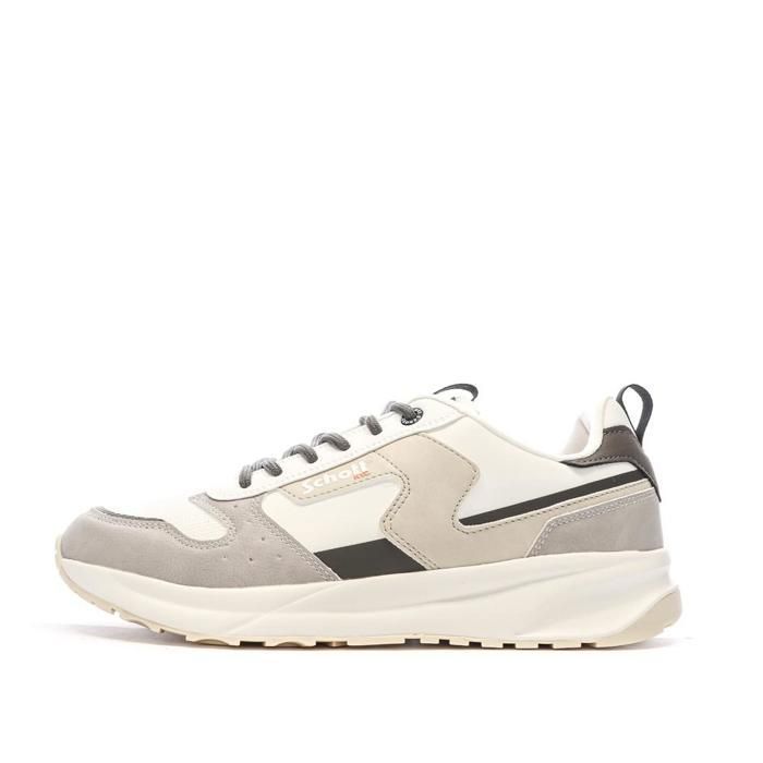 Schott Baskets Blanches/Grises Homme Schott Maki