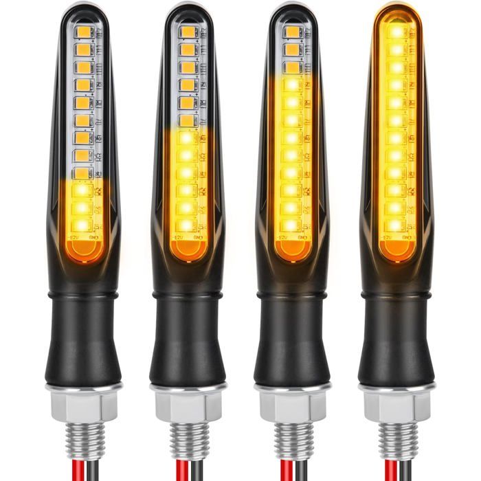 Clignotant Moto LED Lot De 4 Clignotants Universels 12 LED