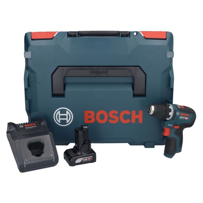 Bosch GSR 12V 35 Professional Perceuse visseuse sans fil 12 V 35 Nm Brushless + 1x batterie 6 0 Ah + chargeur + Boxx - vue 2