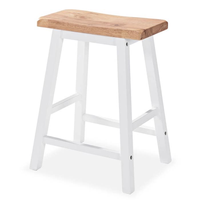 Remise 2026®Table cuisine 2 personnes + 2 chaises Blanc - Ensemble de bar 3 pcs - MDF Blanc 492 4410763