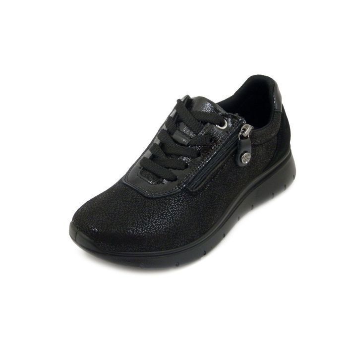 Basket Femme - IMAC - Noir - Lacets et Zip - Semelle Amovible Basket Femme - IMAC - Noir - Lacets et Zip - Semelle Amovible