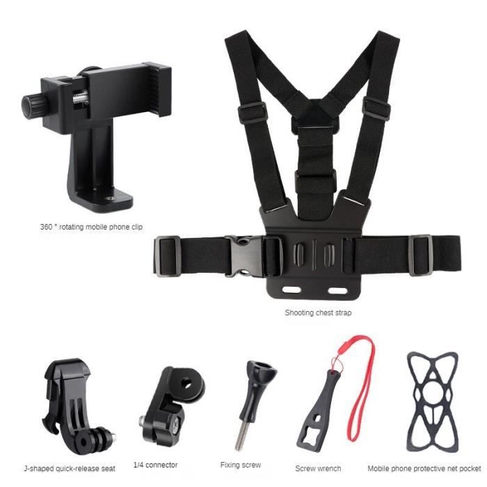 Support de poitrine pour téléphone portable ASHATA - Akozon Sangle de