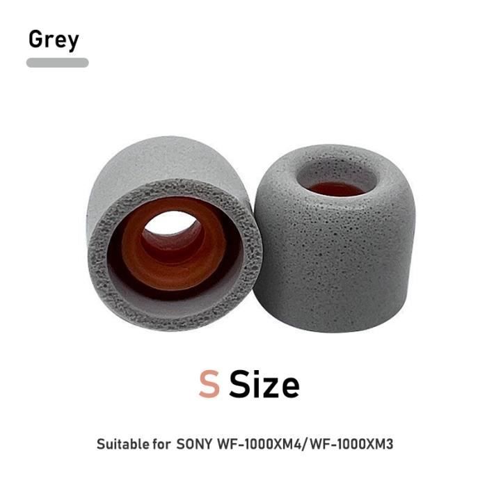 Embouts En Mousse Mémoire De Forme Pour Sony WF-1000XM5 - Gris - Neuf Origine Chine