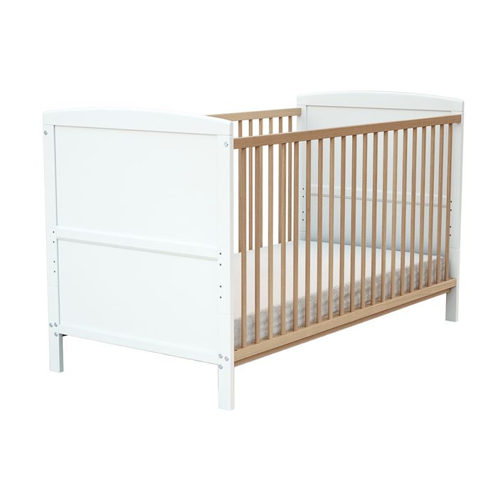 At4 Lit Evolutif 70x140 Essentiel Plus Blanc Hetre Verni Cdiscount Puericulture Eveil Bebe